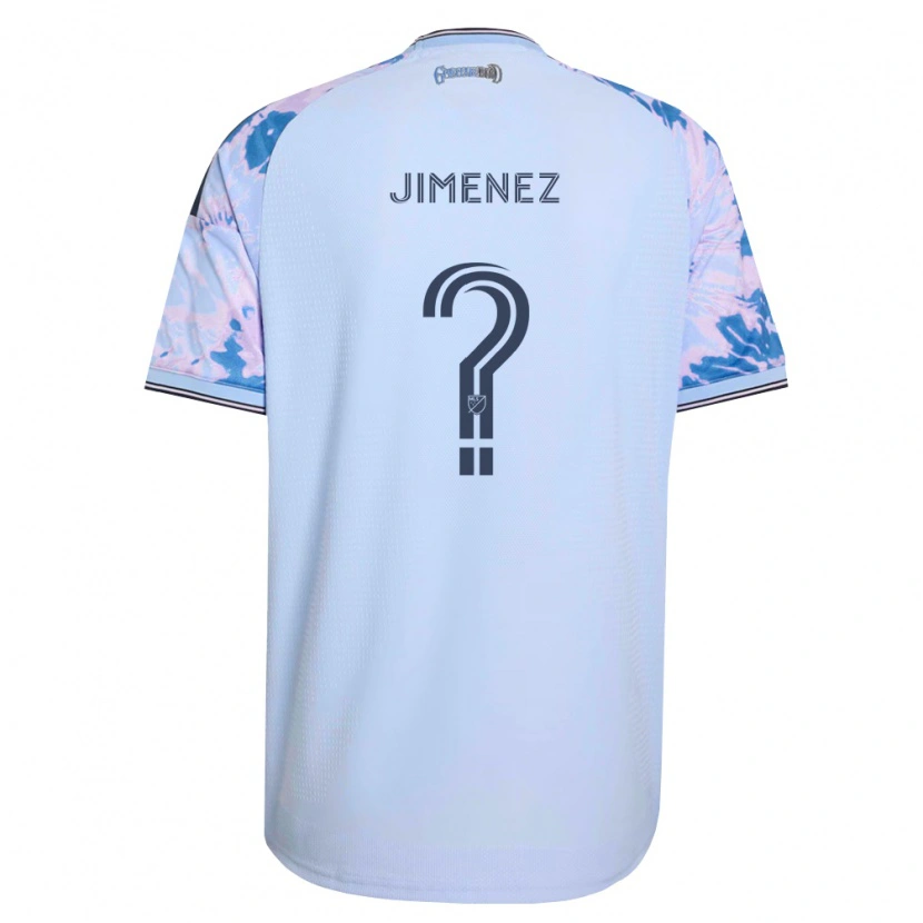 Danxen Mujer Camiseta Kevin Jimenez #0 Azul Real Blanco Negro 2ª Equipación 2026/27 La Camisa
