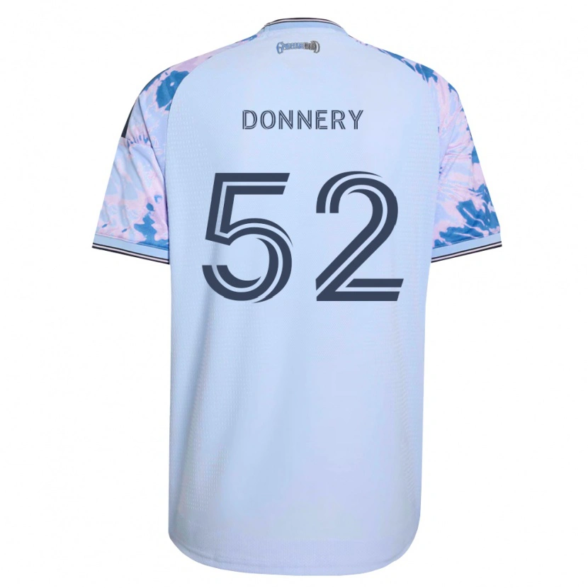 Danxen Mujer Camiseta Julian Donnery #52 Azul Real Blanco Negro 2ª Equipación 2026/27 La Camisa