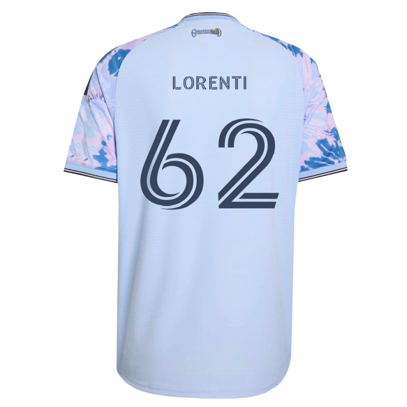 Danxen Mujer Camiseta Dominic Lorenti #62 Azul Real Blanco Negro 2ª Equipación 2026/27 La Camisa