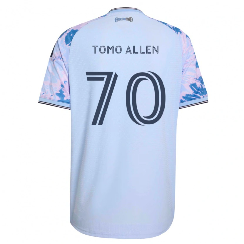 Danxen Mujer Camiseta Tomo Allen #70 Azul Real Blanco Negro 2ª Equipación 2026/27 La Camisa