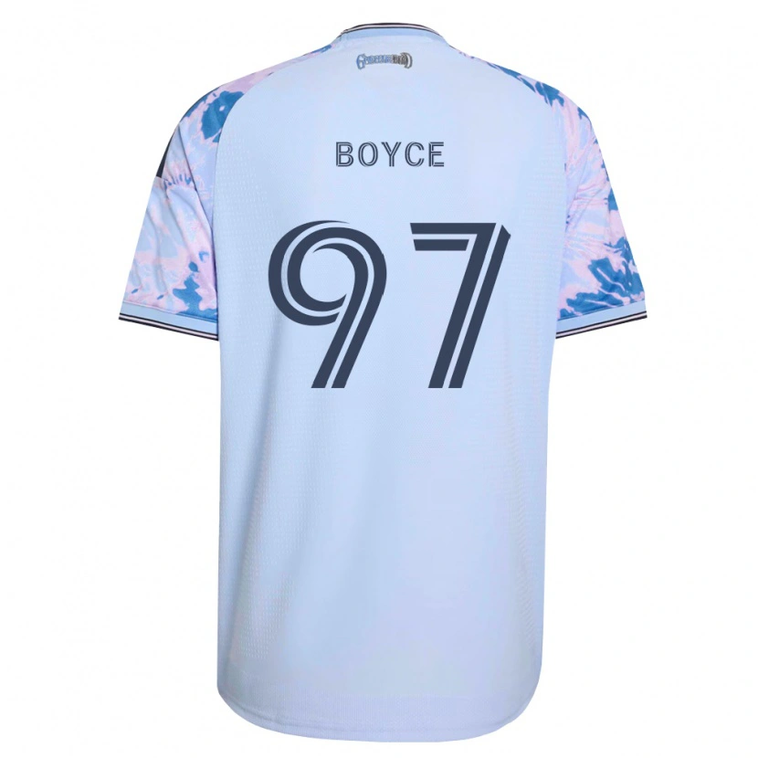 Danxen Mujer Camiseta Warren Boyce #97 Azul Real Blanco Negro 2ª Equipación 2026/27 La Camisa