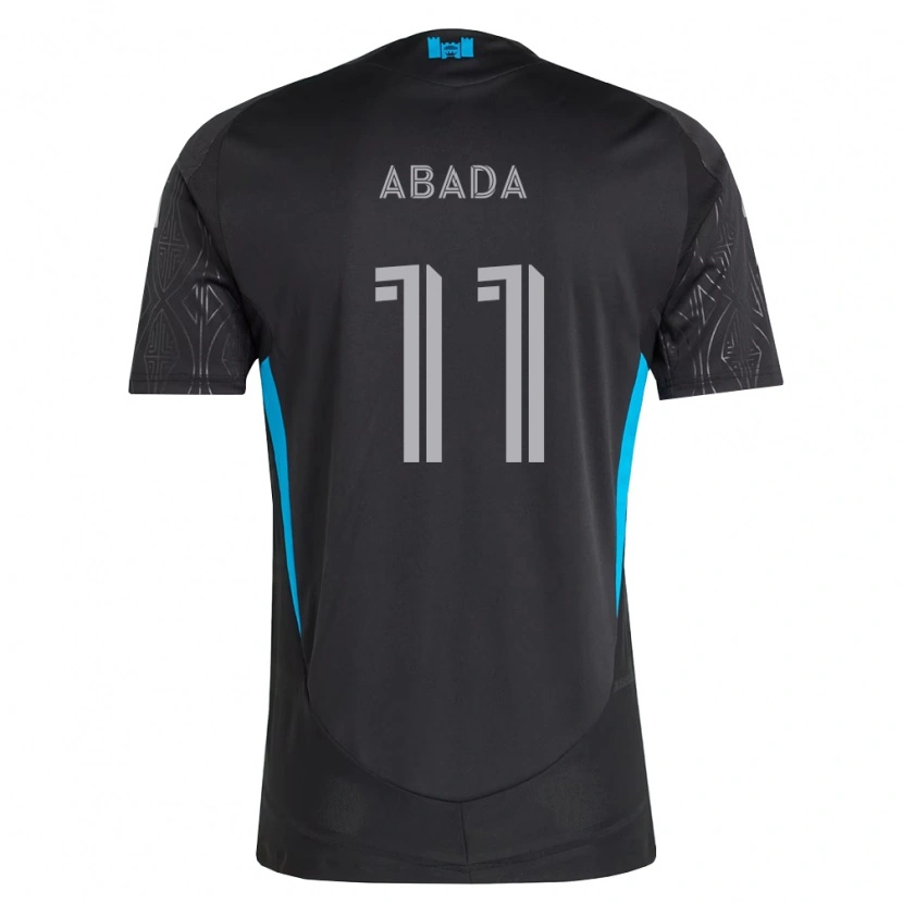 Danxen Mujer Camiseta Liel Abada #11 Negro Blanco Azul Cielo 2ª Equipación 2026/27 La Camisa