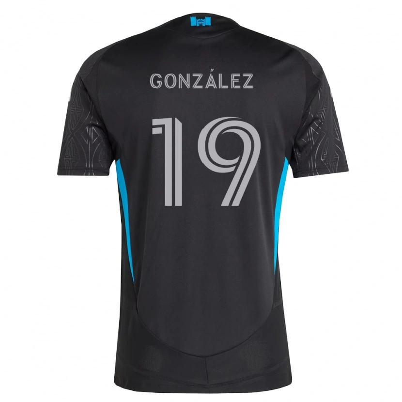 Danxen Mujer Camiseta Daniel González #19 Negro Blanco Azul Cielo 2ª Equipación 2026/27 La Camisa