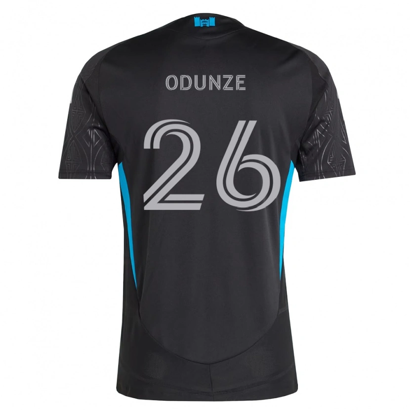 Danxen Mujer Camiseta Chituru Odunze #26 Negro Blanco Azul Cielo 2ª Equipación 2026/27 La Camisa