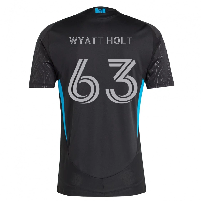 Danxen Mujer Camiseta Wyatt Holt #63 Negro Blanco Azul Cielo 2ª Equipación 2026/27 La Camisa