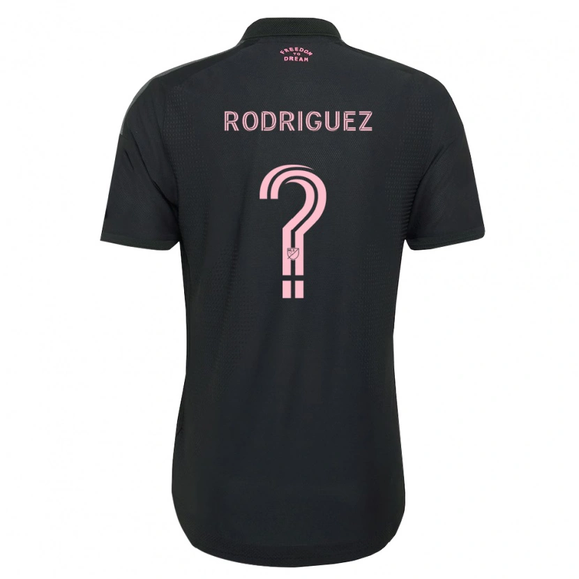 Danxen Mujer Camiseta Emerson Rodríguez #0 Rosa Negro Blanco 2ª Equipación 2026/27 La Camisa