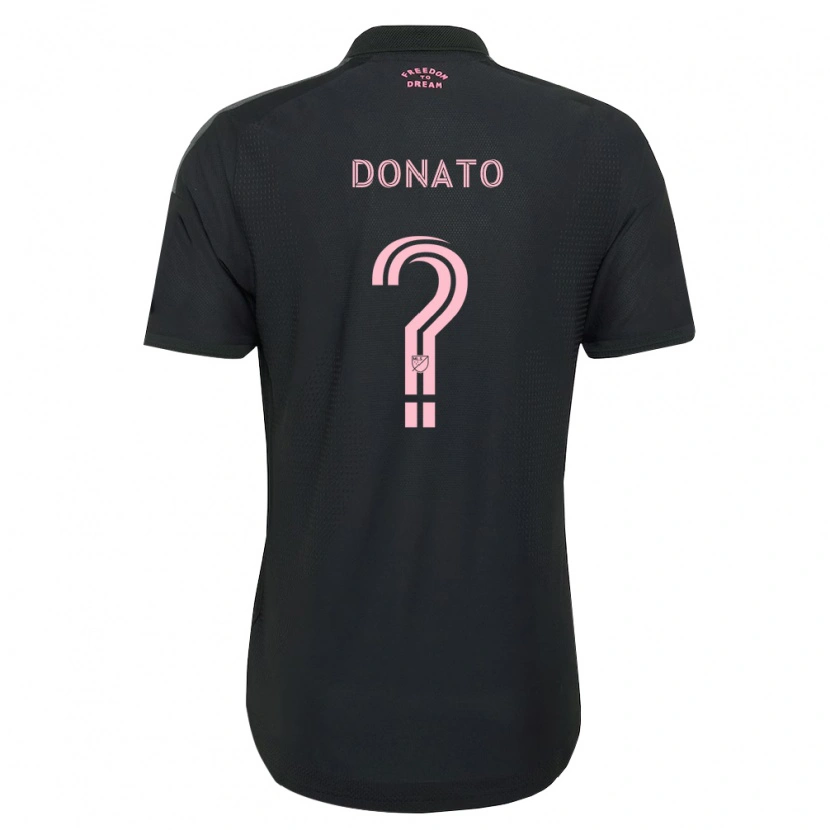 Danxen Mujer Camiseta Benjamin Donato #0 Rosa Negro Blanco 2ª Equipación 2026/27 La Camisa