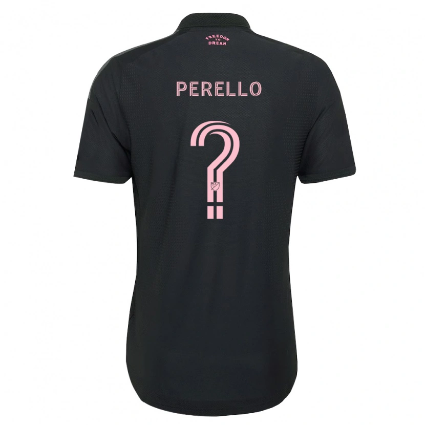 Danxen Mujer Camiseta Sergio Perello #0 Rosa Negro Blanco 2ª Equipación 2026/27 La Camisa