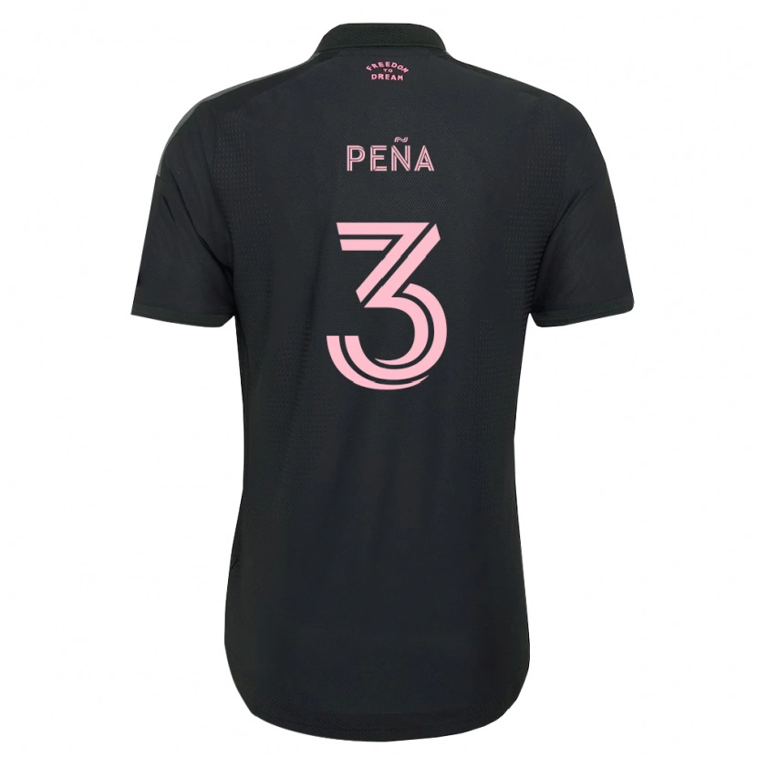 Danxen Mujer Camiseta Luciano Pena #3 Rosa Negro Blanco 2ª Equipación 2026/27 La Camisa