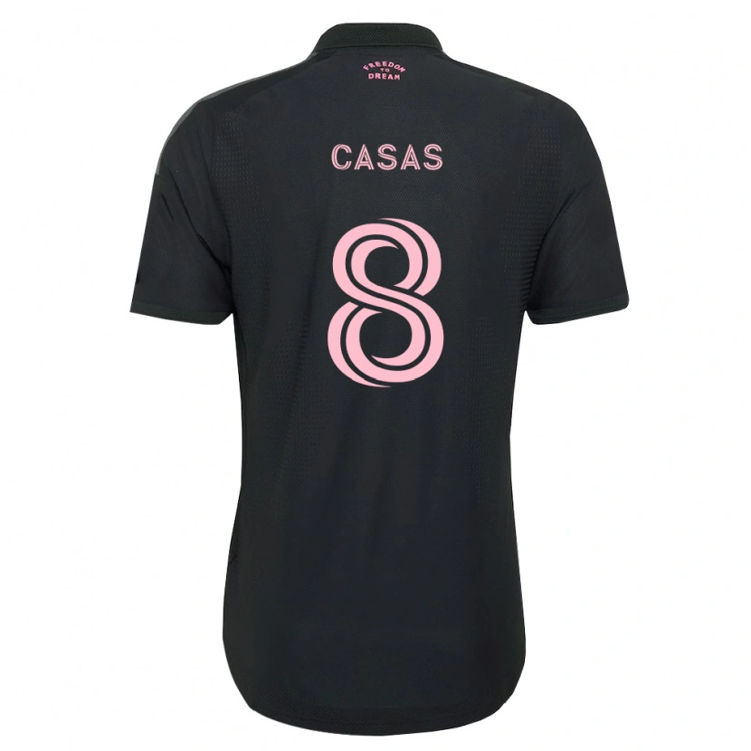 Danxen Mujer Camiseta Pep Casas #8 Rosa Negro Blanco 2ª Equipación 2026/27 La Camisa