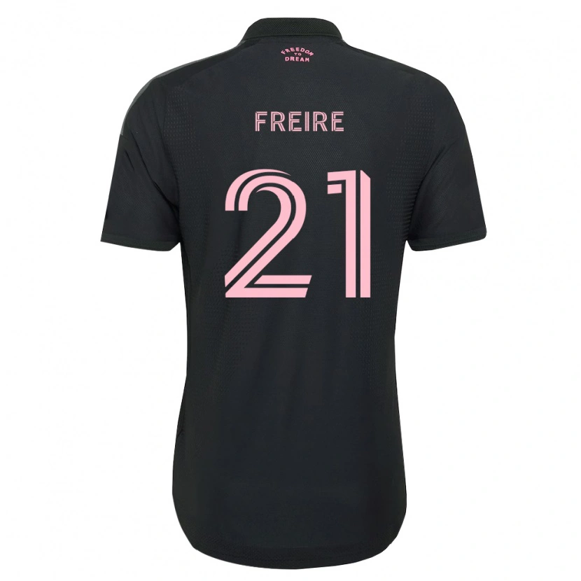 Danxen Mujer Camiseta Nicolas Freire #21 Rosa Negro Blanco 2ª Equipación 2026/27 La Camisa