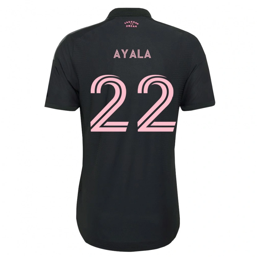 Danxen Mujer Camiseta David Ayala #22 Rosa Negro Blanco 2ª Equipación 2026/27 La Camisa
