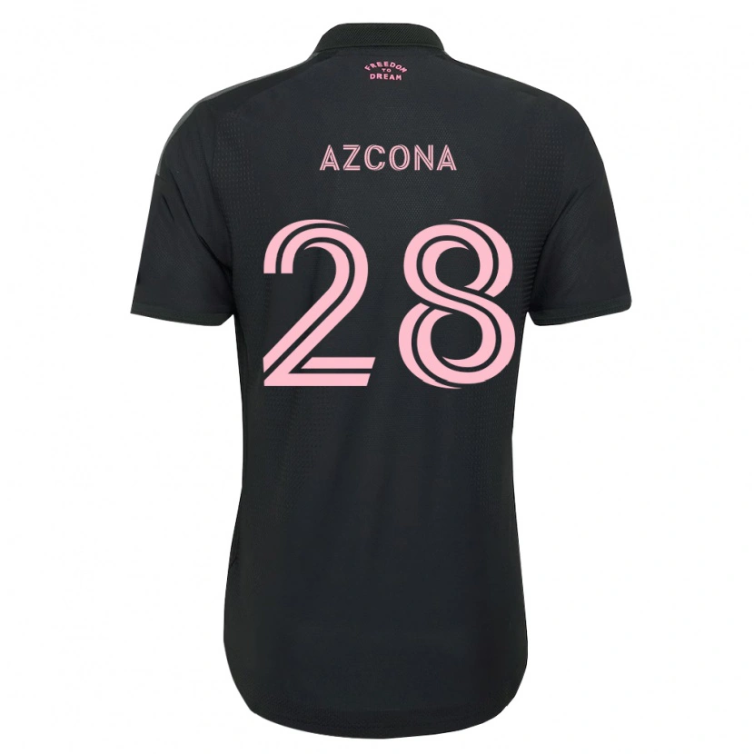 Danxen Mujer Camiseta Edison Azcona #28 Rosa Negro Blanco 2ª Equipación 2026/27 La Camisa