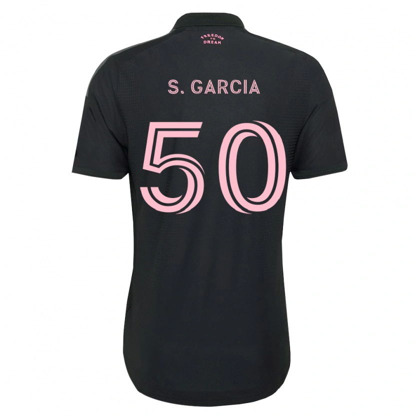 Danxen Mujer Camiseta Santiago Garcia #50 Rosa Negro Blanco 2ª Equipación 2026/27 La Camisa