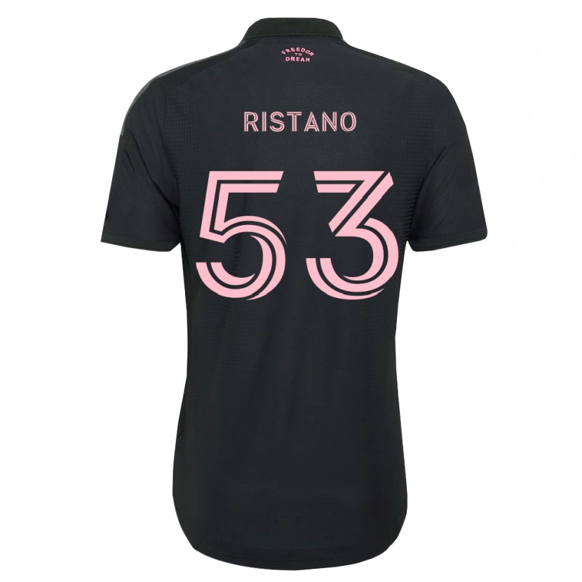 Danxen Mujer Camiseta Alejo Ristano #53 Rosa Negro Blanco 2ª Equipación 2026/27 La Camisa