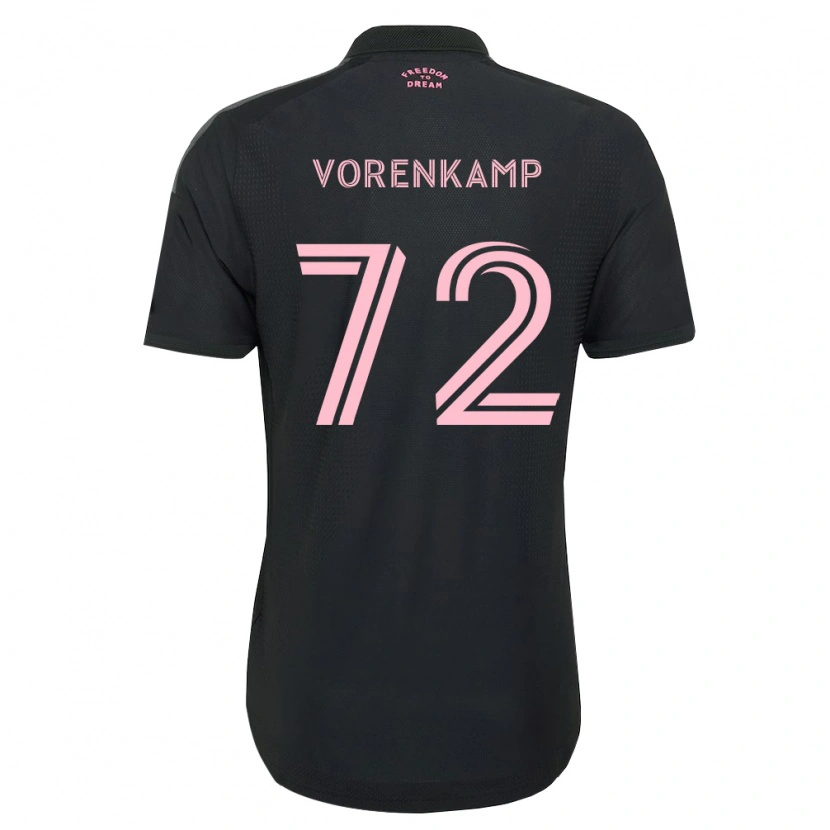 Danxen Mujer Camiseta Theo Vorenkamp #72 Rosa Negro Blanco 2ª Equipación 2026/27 La Camisa