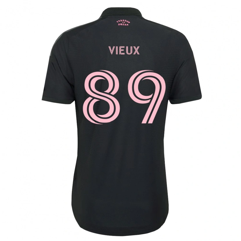 Danxen Mujer Camiseta Matthias Vieux #89 Rosa Negro Blanco 2ª Equipación 2026/27 La Camisa