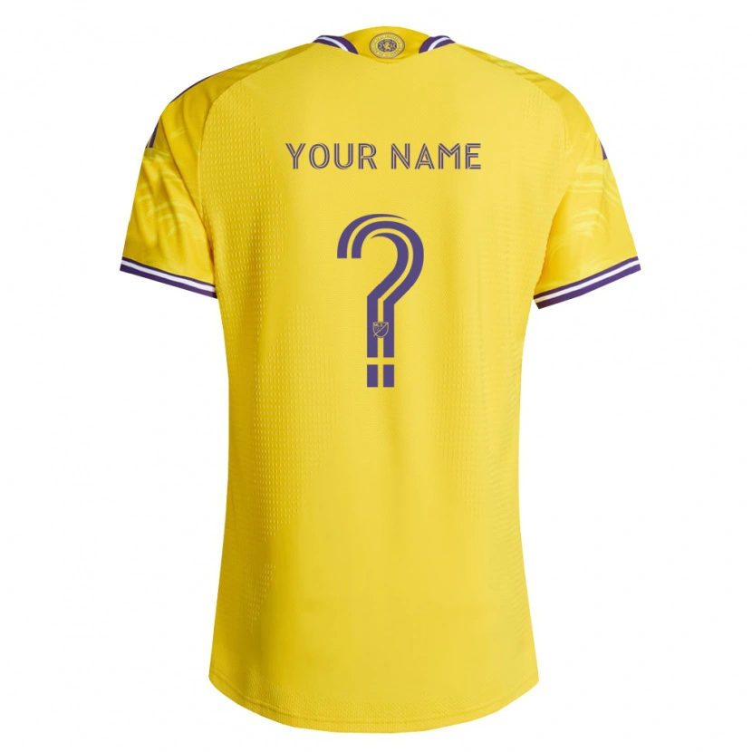 Danxen Mujer Camiseta Su Nombre #0 Amarillo Morado 2ª Equipación 2026/27 La Camisa