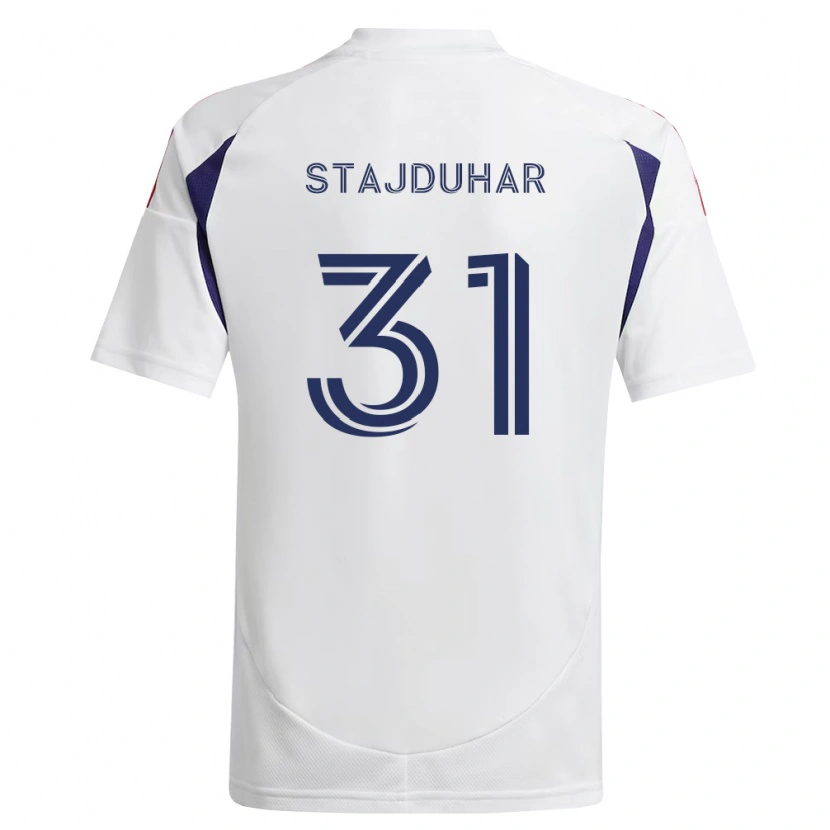 Danxen Mujer Camiseta Mason Stajduhar #31 Azul Real Rojo Marrón 2ª Equipación 2026/27 La Camisa