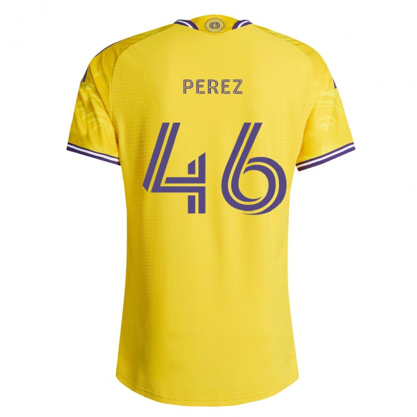 Danxen Mujer Camiseta Franco Pérez #46 Amarillo Morado 2ª Equipación 2026/27 La Camisa