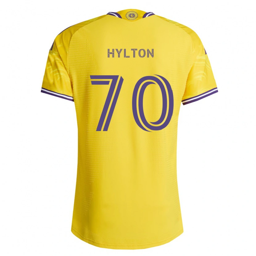 Danxen Mujer Camiseta Justin Hylton #70 Amarillo Morado 2ª Equipación 2026/27 La Camisa