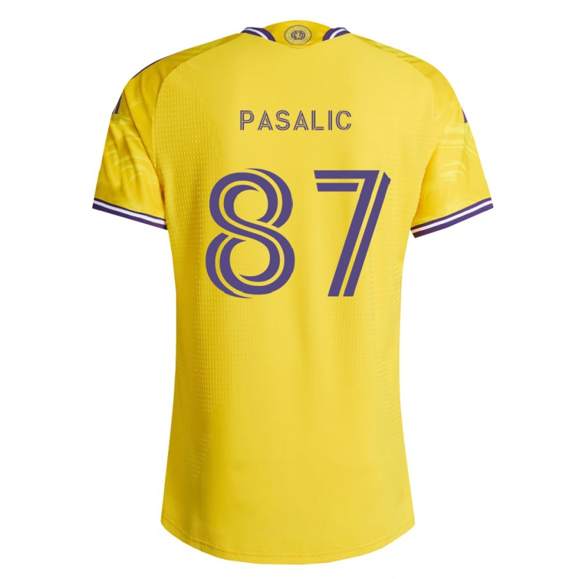 Danxen Mujer Camiseta Marco Pašalić #87 Amarillo Morado 2ª Equipación 2026/27 La Camisa