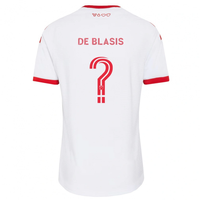Danxen Mujer Camiseta Noah De Blasis #0 Blanco Rojo Negro 2ª Equipación 2026/27 La Camisa