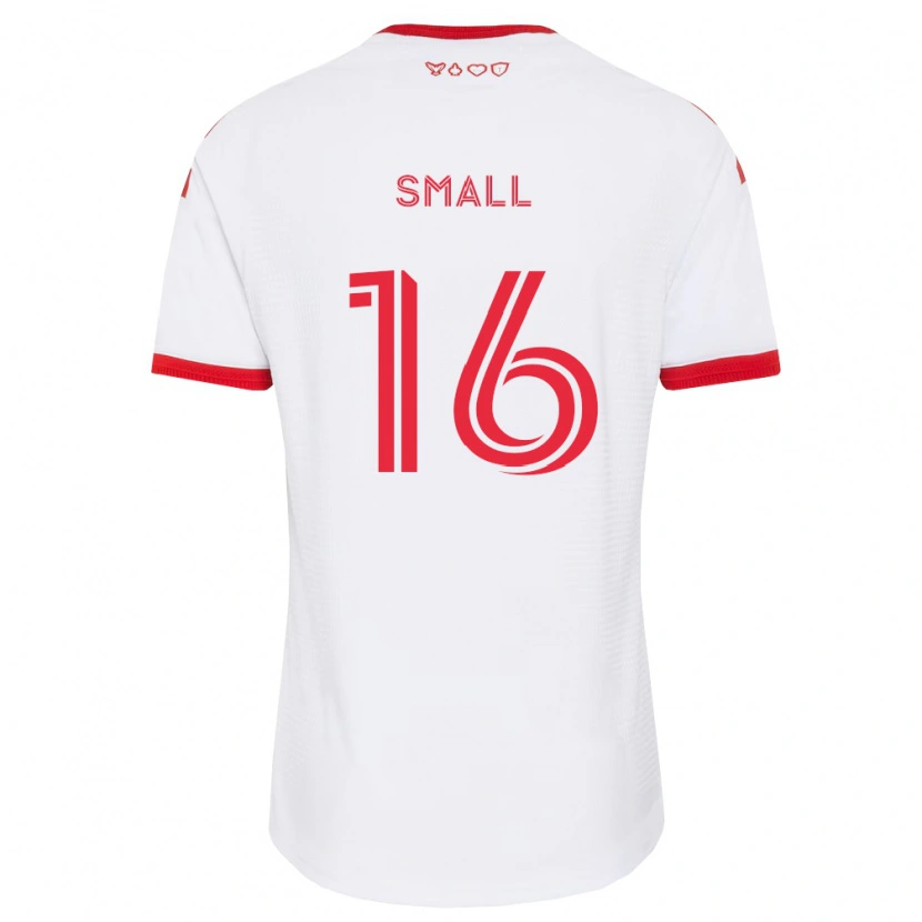 Danxen Mujer Camiseta Khaleel Small #16 Blanco Rojo Negro 2ª Equipación 2026/27 La Camisa