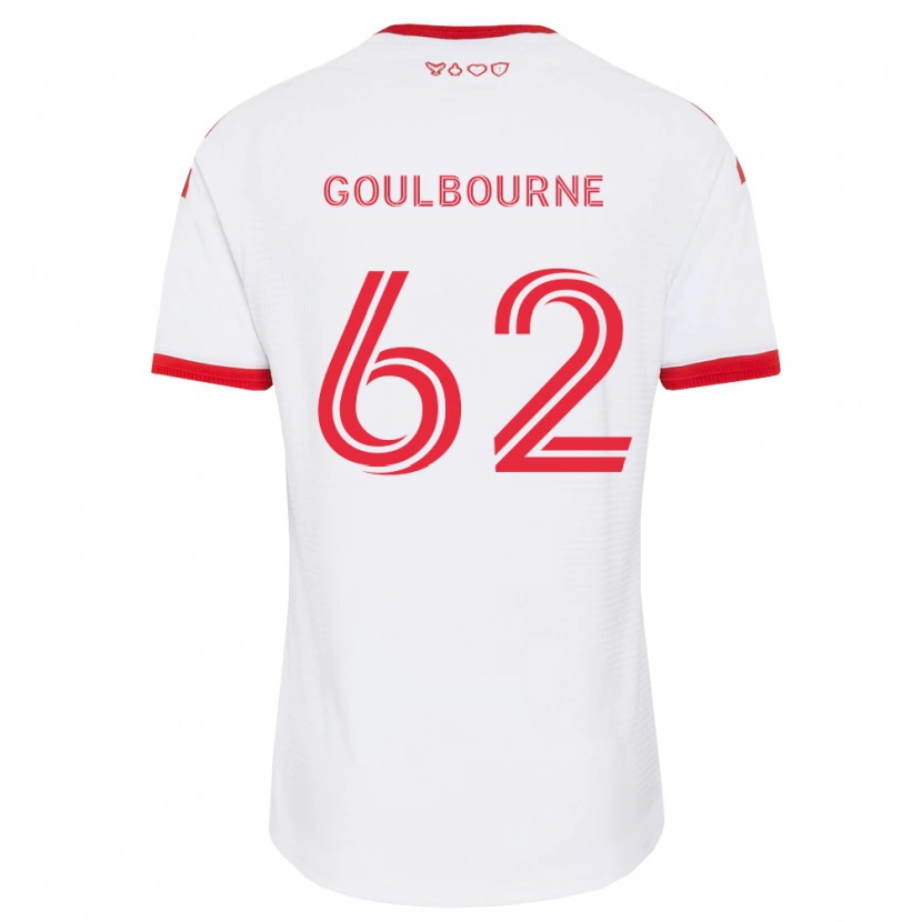 Danxen Mujer Camiseta Rohan Goulbourne #62 Blanco Rojo Negro 2ª Equipación 2026/27 La Camisa