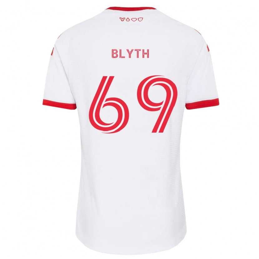 Danxen Mujer Camiseta Tristan Blyth #69 Blanco Rojo Negro 2ª Equipación 2026/27 La Camisa