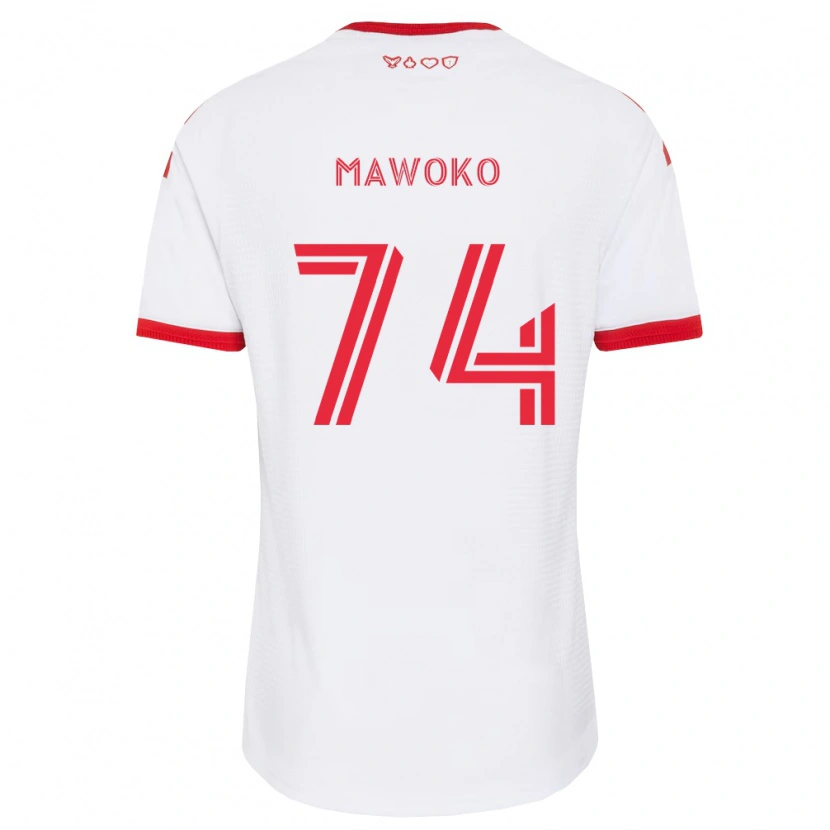 Danxen Mujer Camiseta Kundai Mawoko #74 Blanco Rojo Negro 2ª Equipación 2026/27 La Camisa