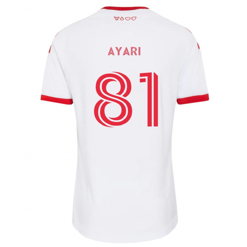 Danxen Mujer Camiseta Hassan Ayari #81 Blanco Rojo Negro 2ª Equipación 2026/27 La Camisa