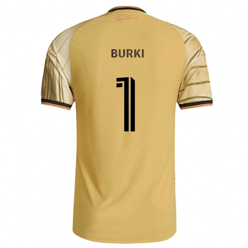Danxen Mujer Camiseta Roman Bürki #1 Marrón Amarillo Negro 2ª Equipación 2026/27 La Camisa
