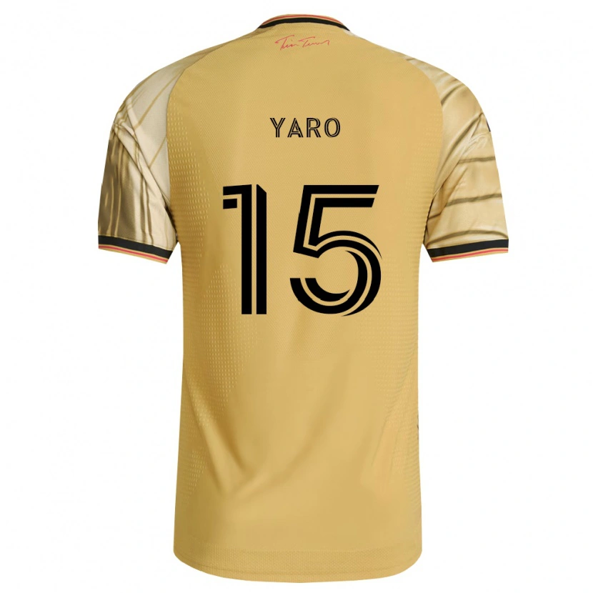 Danxen Mujer Camiseta Joshua Yaro #15 Marrón Amarillo Negro 2ª Equipación 2026/27 La Camisa