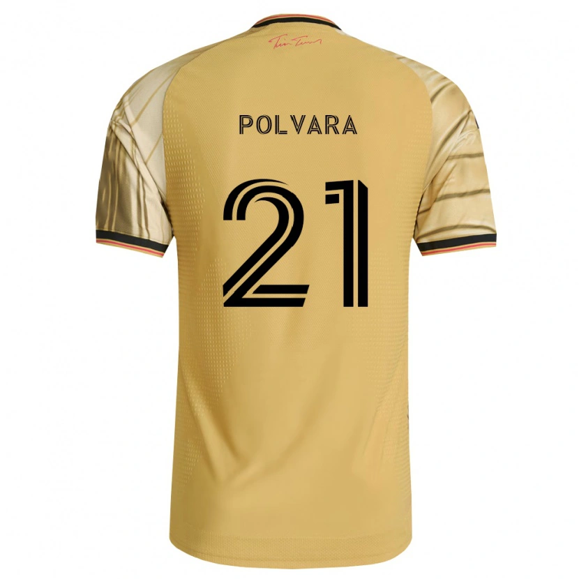 Danxen Mujer Camiseta Dante Polvara #21 Marrón Amarillo Negro 2ª Equipación 2026/27 La Camisa