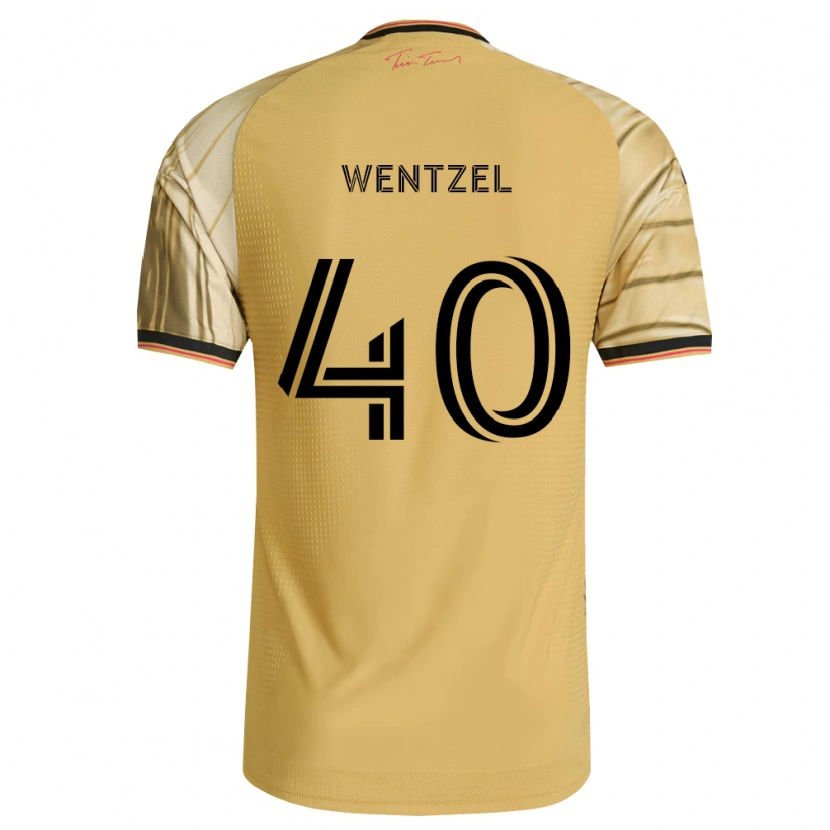 Danxen Mujer Camiseta Michael Wentzel #40 Marrón Amarillo Negro 2ª Equipación 2026/27 La Camisa