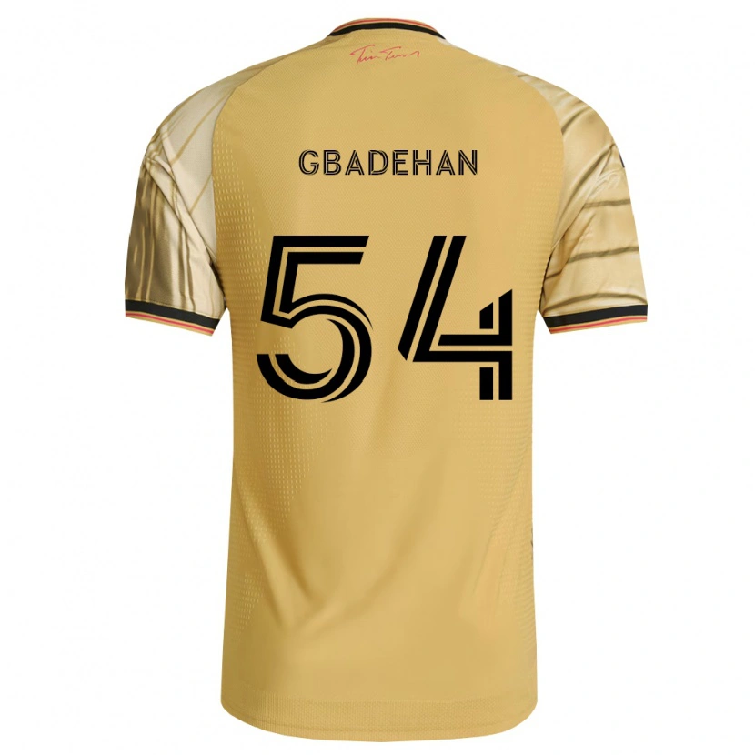 Danxen Mujer Camiseta Adeteye Gbadehan #54 Marrón Amarillo Negro 2ª Equipación 2026/27 La Camisa