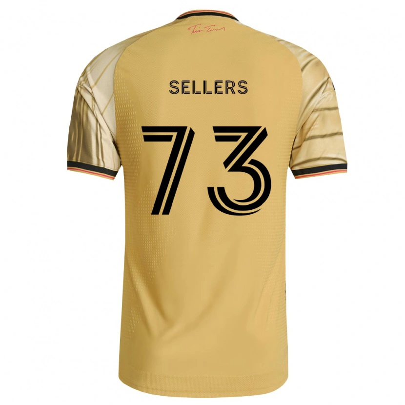 Danxen Mujer Camiseta Braydon Sellers #73 Marrón Amarillo Negro 2ª Equipación 2026/27 La Camisa
