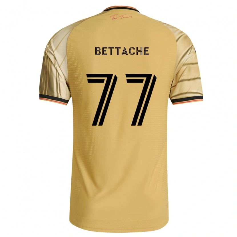 Danxen Mujer Camiseta Faysal Bettache #77 Marrón Amarillo Negro 2ª Equipación 2026/27 La Camisa