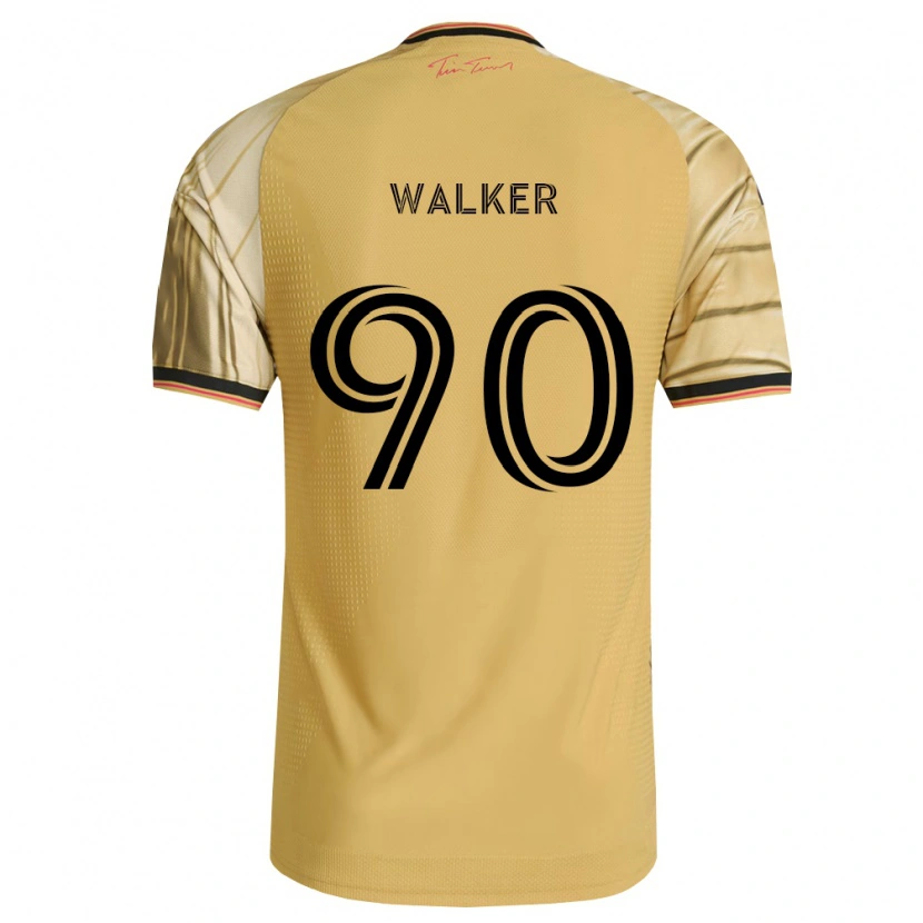 Danxen Mujer Camiseta Eric Walker #90 Marrón Amarillo Negro 2ª Equipación 2026/27 La Camisa
