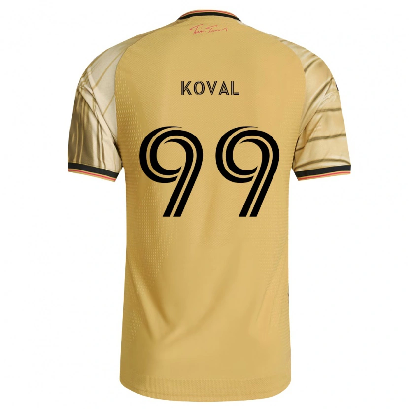 Danxen Mujer Camiseta Stanislav Koval #99 Marrón Amarillo Negro 2ª Equipación 2026/27 La Camisa