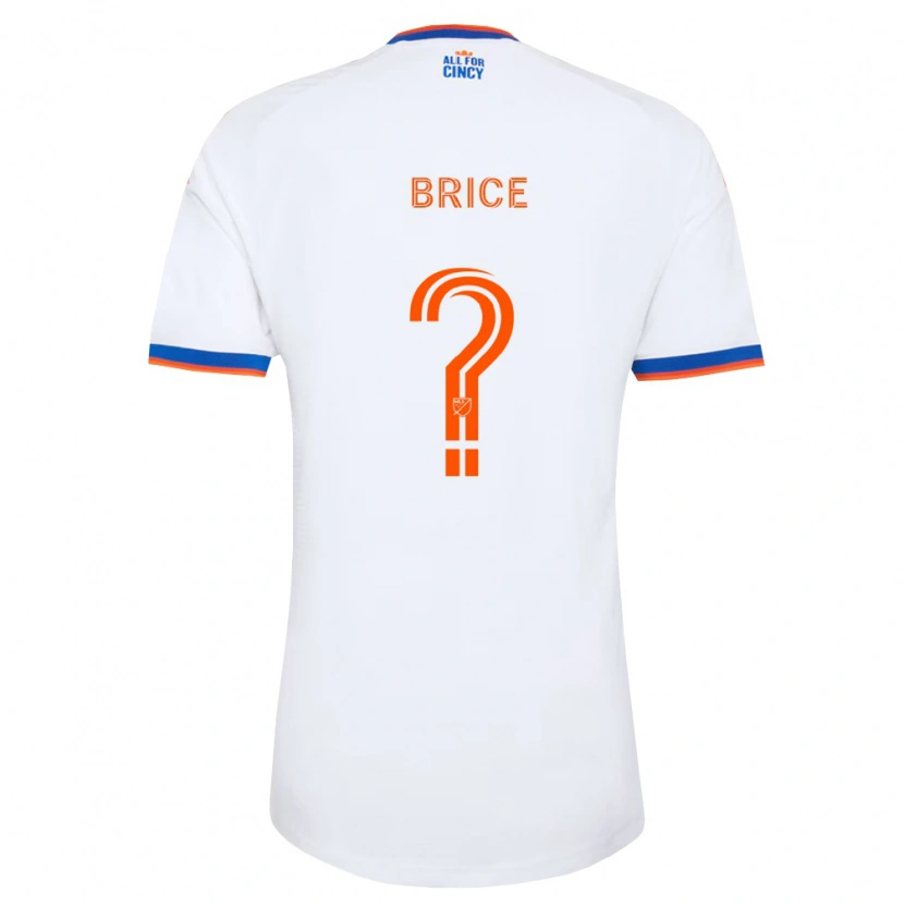 Danxen Mujer Camiseta Nolan Brice #0 Blanco Azul Marino Naranja 2ª Equipación 2026/27 La Camisa