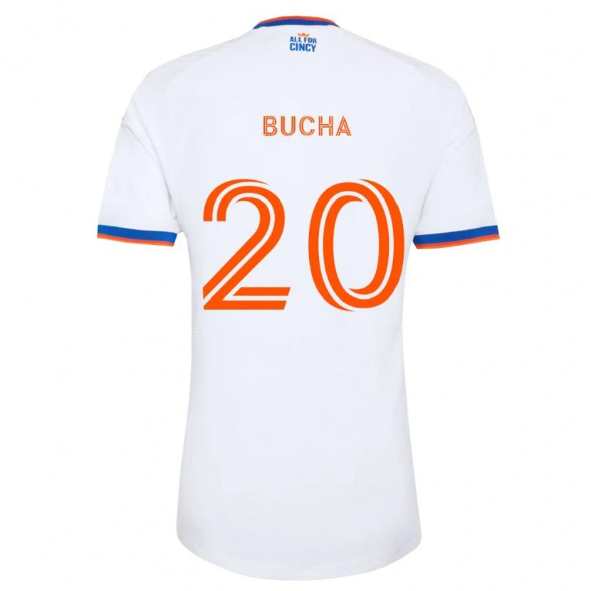 Danxen Mujer Camiseta Pavel Bucha #20 Blanco Azul Marino Naranja 2ª Equipación 2026/27 La Camisa
