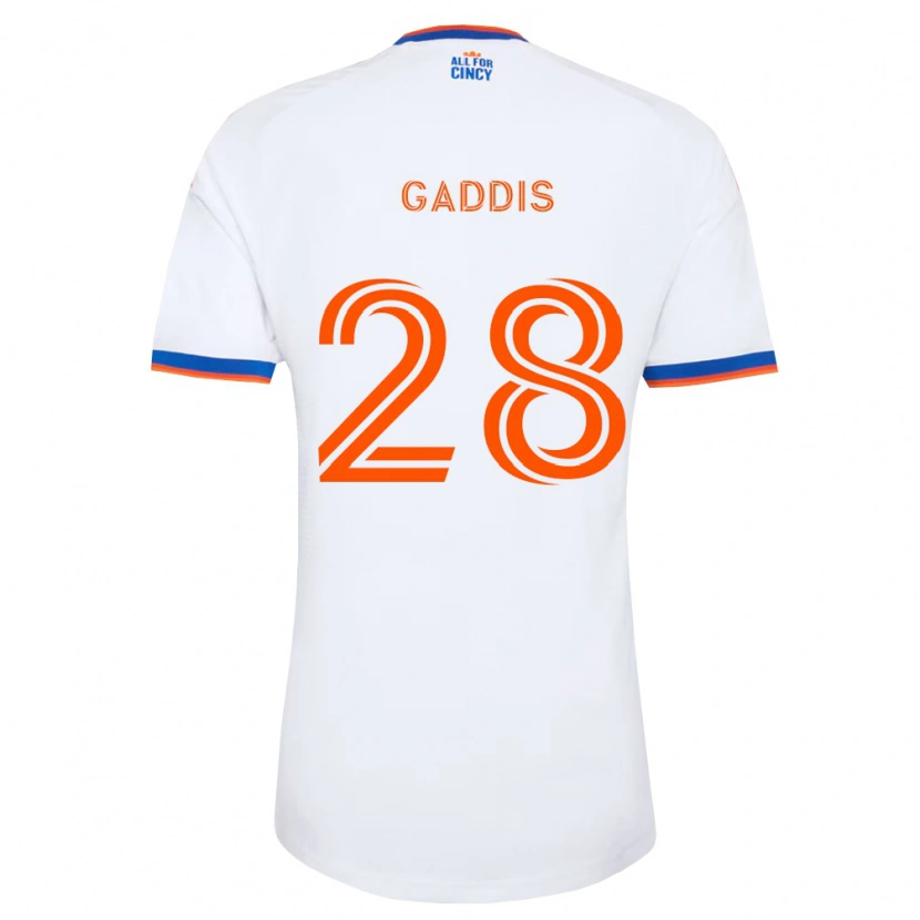Danxen Mujer Camiseta Raymon Gaddis #28 Blanco Azul Marino Naranja 2ª Equipación 2026/27 La Camisa