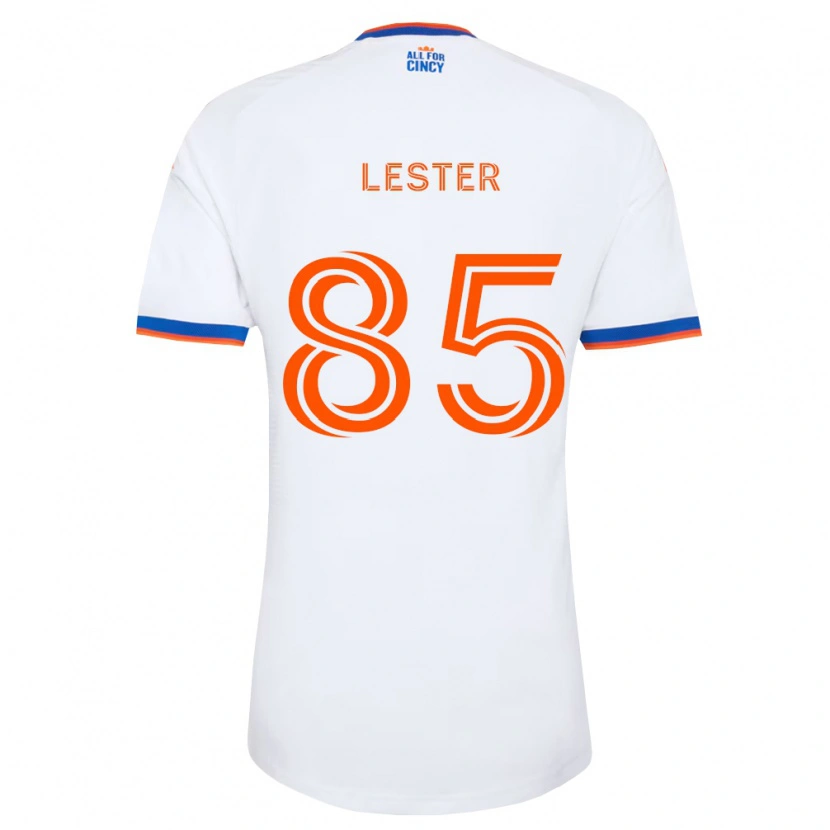 Danxen Mujer Camiseta Dominick Lester #85 Blanco Azul Marino Naranja 2ª Equipación 2026/27 La Camisa