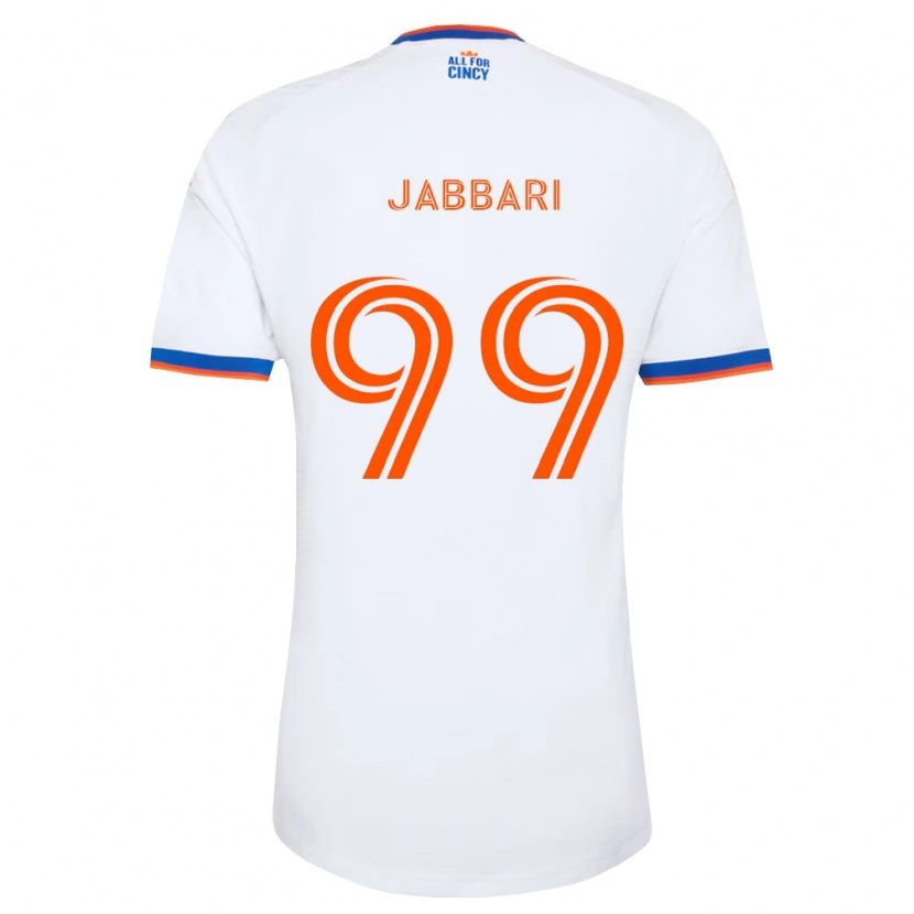 Danxen Mujer Camiseta Ayoub Jabbari #99 Blanco Azul Marino Naranja 2ª Equipación 2026/27 La Camisa