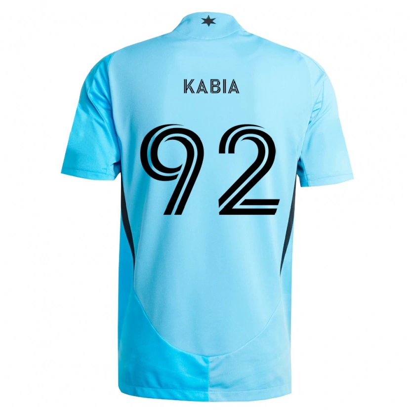 Danxen Mujer Camiseta Alpha Kabia #92 Azul Claro Negro 2ª Equipación 2026/27 La Camisa