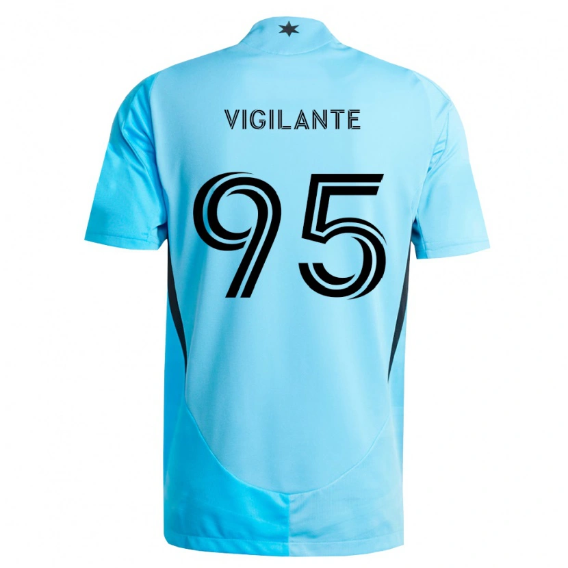 Danxen Mujer Camiseta Sam Vigilante #95 Azul Claro Negro 2ª Equipación 2026/27 La Camisa
