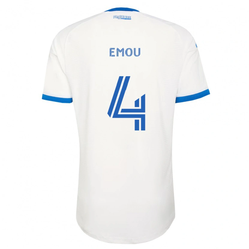 Danxen Mujer Camiseta Israel Emou #4 Azul Cielo Blanco 2ª Equipación 2026/27 La Camisa