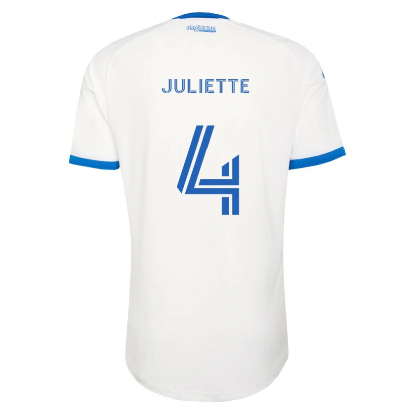 Danxen Mujer Camiseta Perreault Juliette #4 Azul Cielo Blanco 2ª Equipación 2026/27 La Camisa